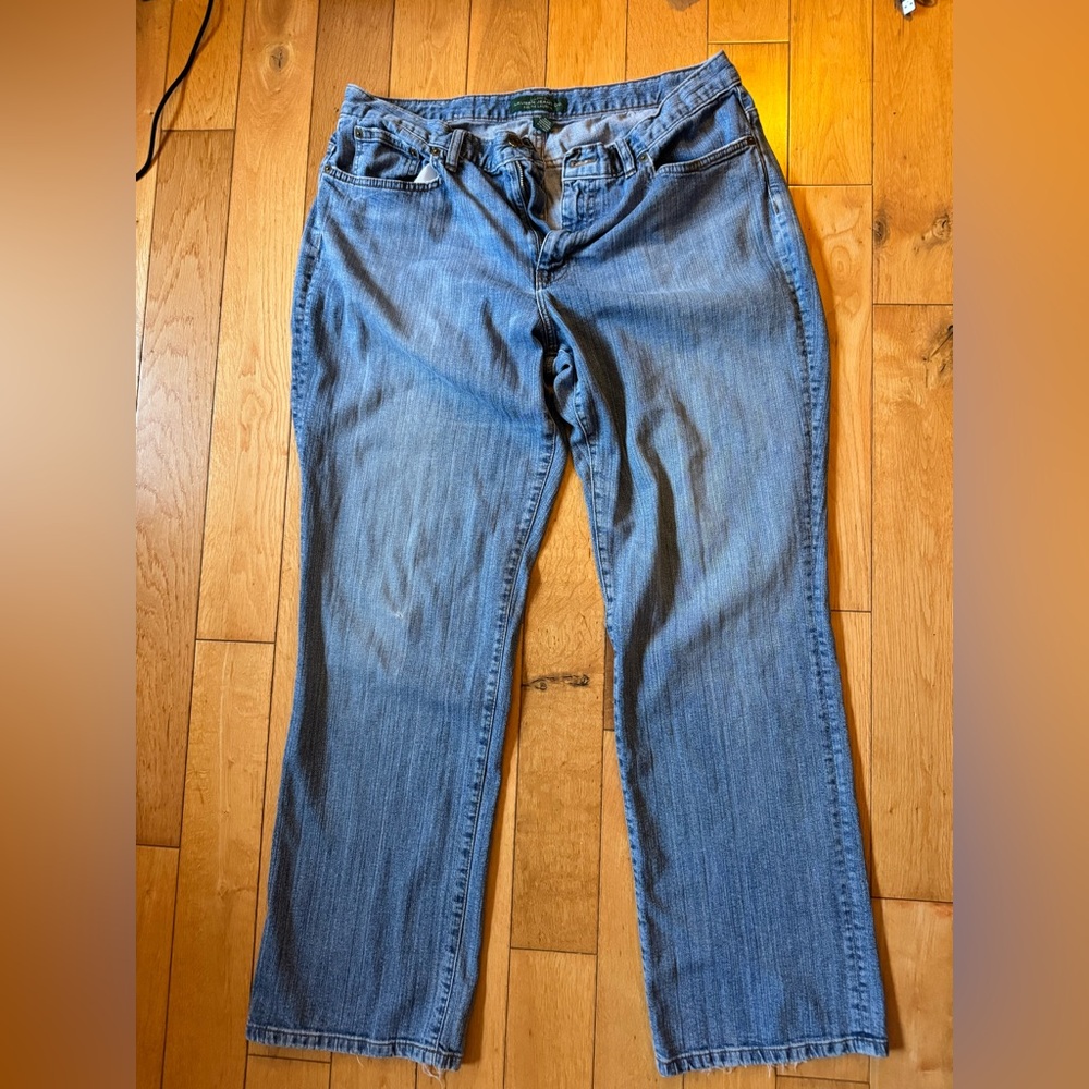 Vintage Lauren Jeans Co Ralph Lauren y2k Size 12 Relaxed Straight mid-rise jeans